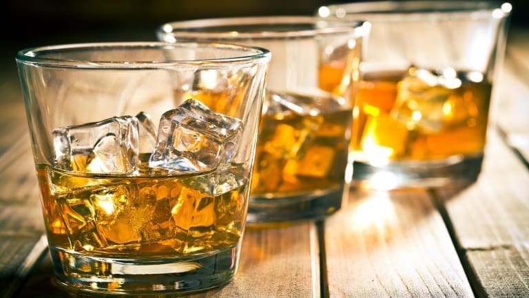 Rusty Nail drink recipe with Scotch single Malt Whiskey and Drambuie liqueur