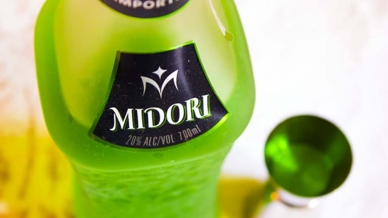 Midori, liquore verde giapponese di melone, cocktail con il Midori