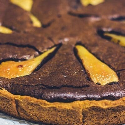 Pear and chocolate tart recipe