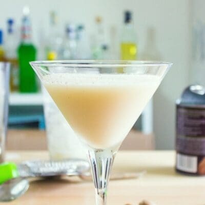 Don Rodrigo cocktail, cocktail with rum coconut milk Drambuie liquor nutmeg