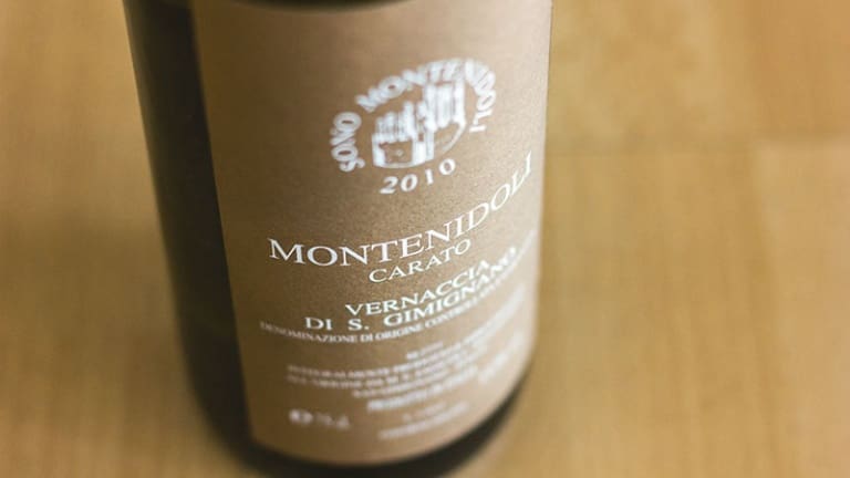 Vernaccia di San Gimignano Carato Montenidoli vino per risotto ai fiori di zucca