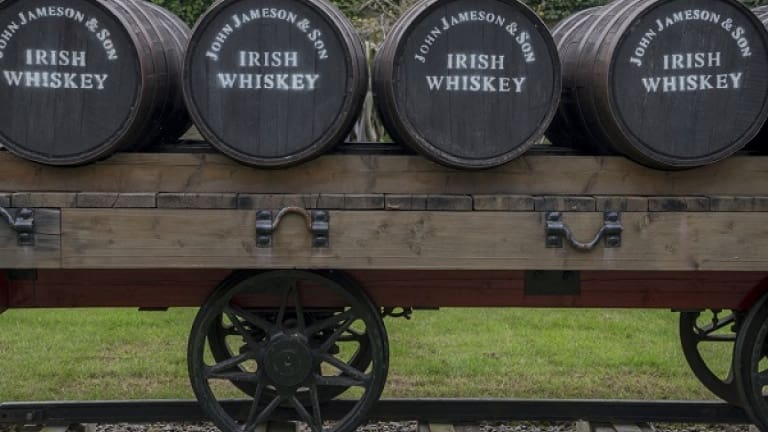 The best Irish distilleries, cask on wagon, John Jameson and So