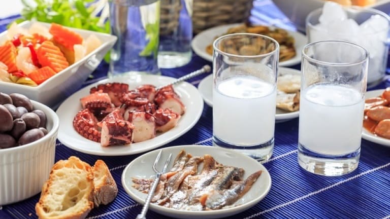 Ouzo, typical greek aniseed liqueur what it is, how it is produced