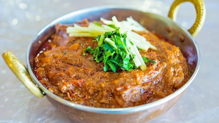 Lamb curry with cilantro cumin. The best Indian food photography. 