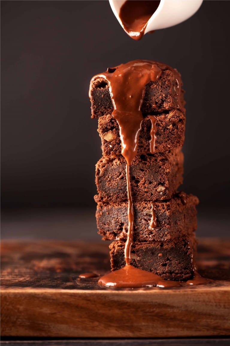 chocolate brownies with melted chocolate american recipe chocolate sweets